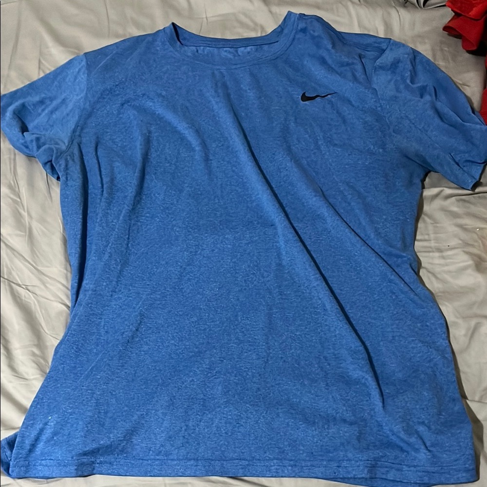Nike Blue Short Sleeve Tee Casual Comfort